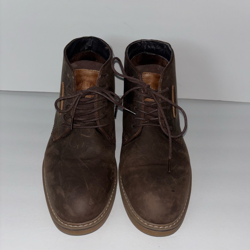 Arkbird Oxfords Brown Distressed Leather Chukka Ankle Boots Men’s Size 12